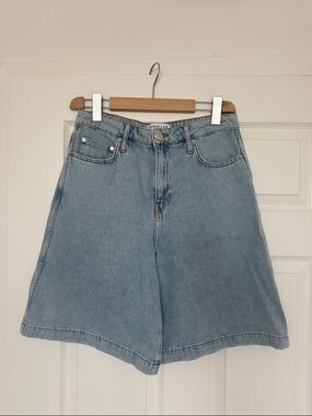 10 Crosby Derek Lam Light Blue Denim Bermudas